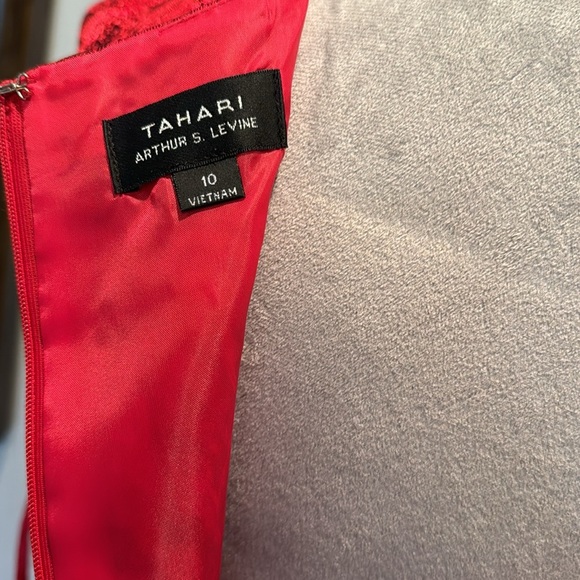 Tahari red and black dress NWT 10 - Picture 7 of 11